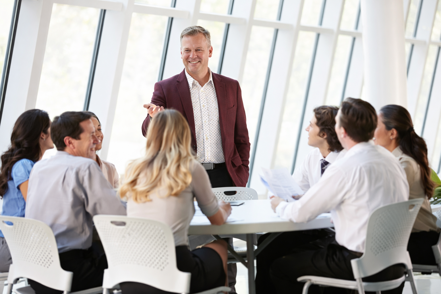 Jan Salomons Bestuurskamer met team - salomons.coach